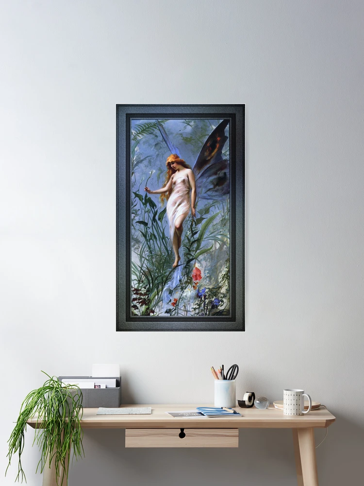 Lily Fairy by Luis Ricardo Falero Old Masters Reproduction Room Decor Poster Art Print