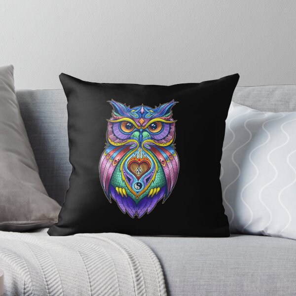 OWL Warrior Heart Throw Pillow