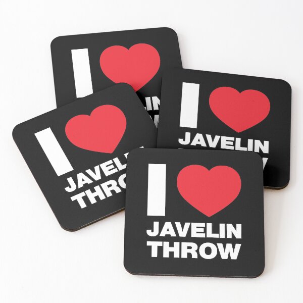 Item preview, I Love Javelin Throw Red Heart designed and sold by Thestarrysky.