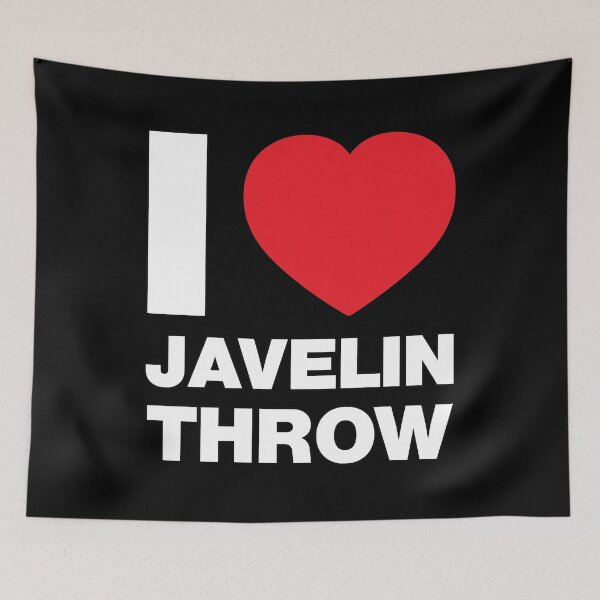 Item preview, I Love Javelin Throw Red Heart designed and sold by Thestarrysky.