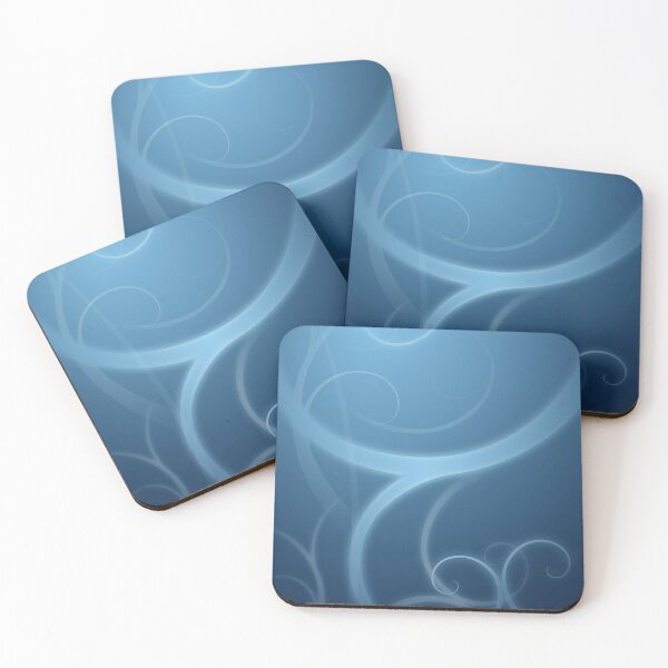 Item preview, Arabesques on a light blue and dark blue background designed and sold by philippe souvy.
