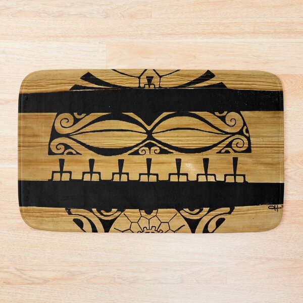 Item preview,  on traditional tapa. Drawings inspired by Polynesian and Marquesan tattoos. All my original works (drawing designed and sold by havai-i-art.