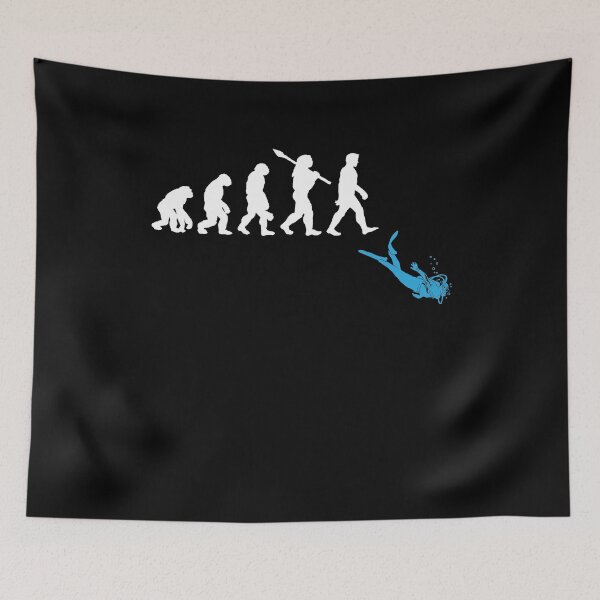 Item preview, Scuba Diving Human Evolution designed and sold by Captain Mood.