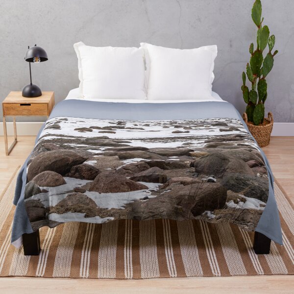 Item preview, Rocks and snow on the coast of frozen sea designed and sold by lena-maximova.