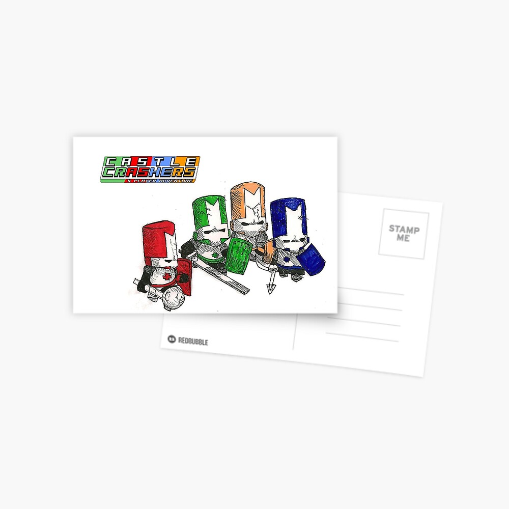 Castle crashers red knight Postcard for Sale by Rccola55