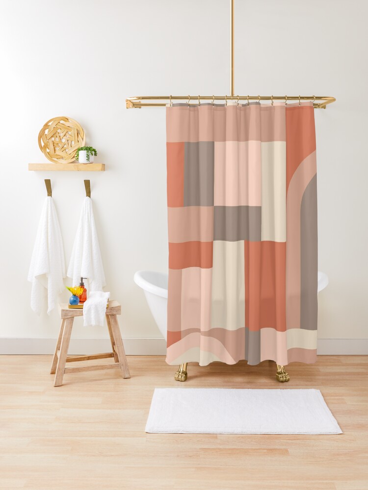 Shower Curtain, Softy Blocks designed and sold by designdn