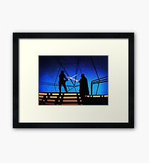 STAR WARS! Luke vs Darth Vader Framed Print