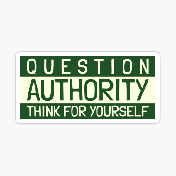 Autorité de la question Sticker
