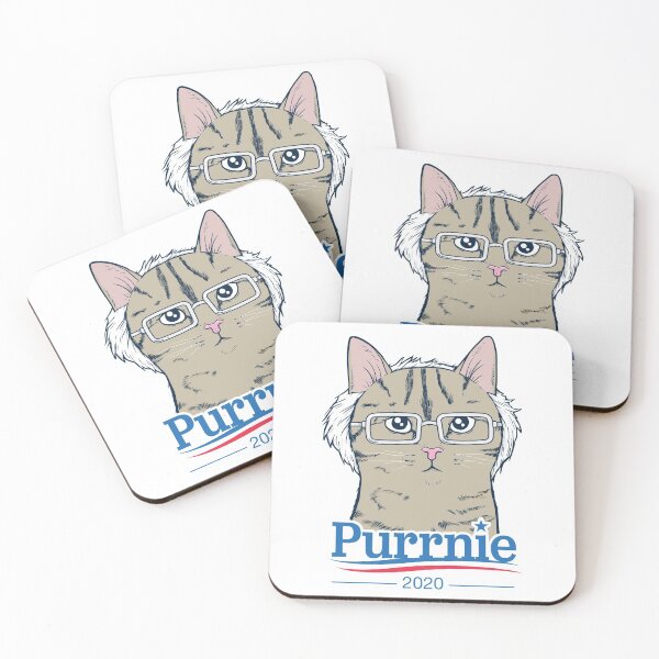 Item preview, Purrnie Sanders Political Cat, Cat Politics Illustration by the PizzaCat designed and sold by pizzacatparty.
