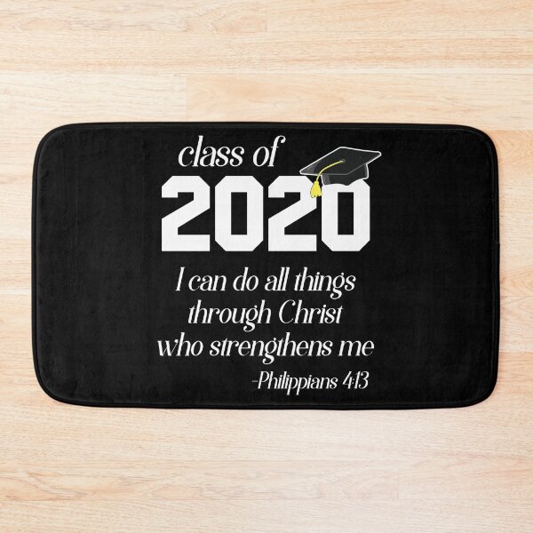 Item preview, Class of 2020 Religious Faith Bible Verse Philippians 4 13 design designed and sold by CreatedByHeidi.