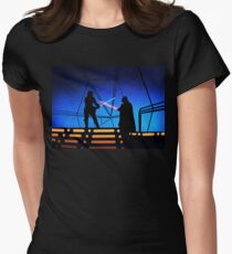 STAR WARS! Luke vs Darth Vader Women's Fitted T-Shirt