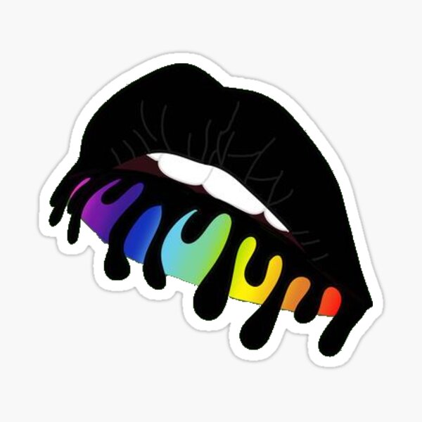 Download Rainbow Dripping Lips Lips Gifts Merchandise Redbubble