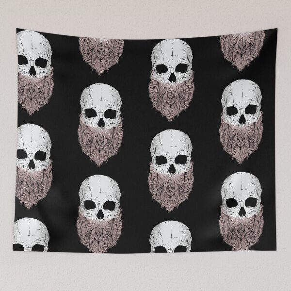 Item preview, bearded skull  designed and sold by pirminio.