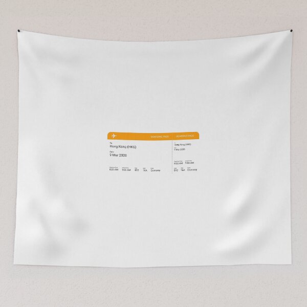 Item preview, Hong Kong Boarding Pass Airline Ticket designed and sold by sebastiandoe5.