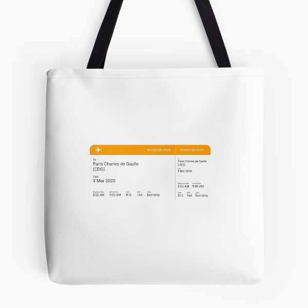 Item preview, Paris Charles de Gaulle Boarding Pass Airline Ticket designed and sold by sebastiandoe5.