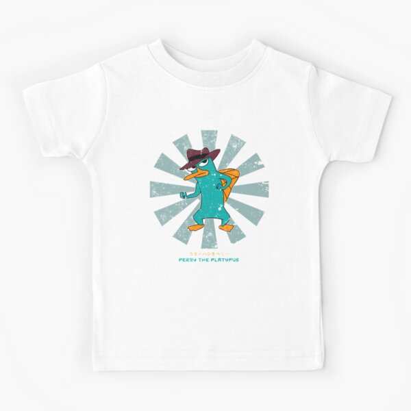 Perry The Platypus Retro Japanese Kids T-Shirt