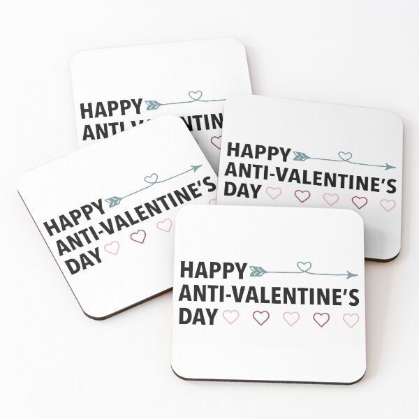 Item preview, Happy Anti Valentine's Day, Anti Valentines Day Gift Ideas, Single Awareness designed and sold by coilsandglory.