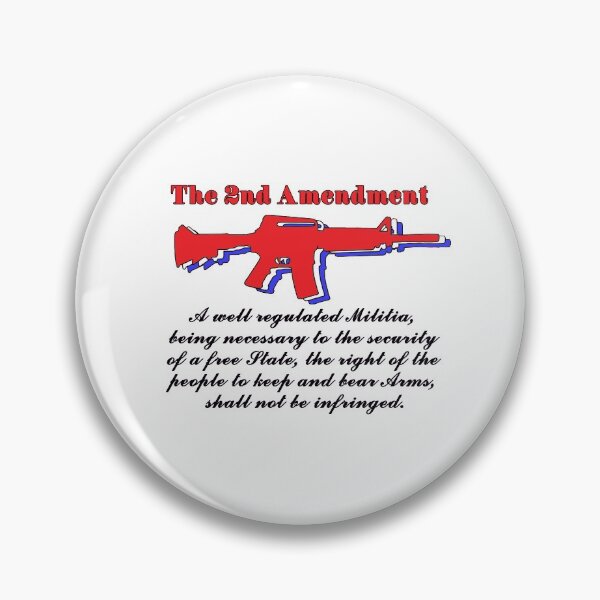 Item preview, The Second Amendment AR-15 RED WHITE BLUE designed and sold by GreenArtDesigns.