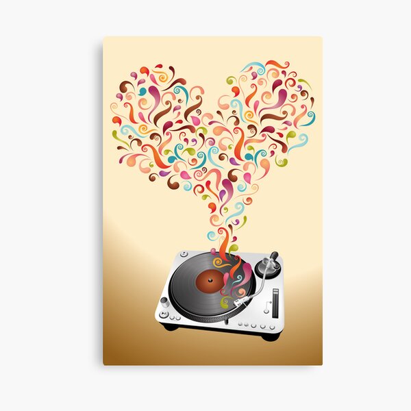 Music lovers - abstract poster Canvas Print