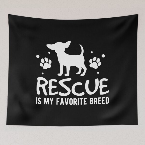 Item preview, Rescue Is My Favorite Breed Chihuahua Lovers Tshirt designed and sold by haselshirt.