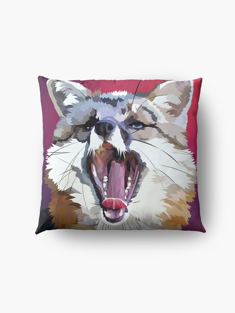 Alternate view of Yawning fox Floor Pillow