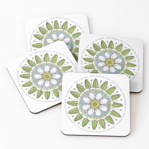 Item preview, White Mountain Avens - Dryas octopetala designed and sold by Stacy McDonough.