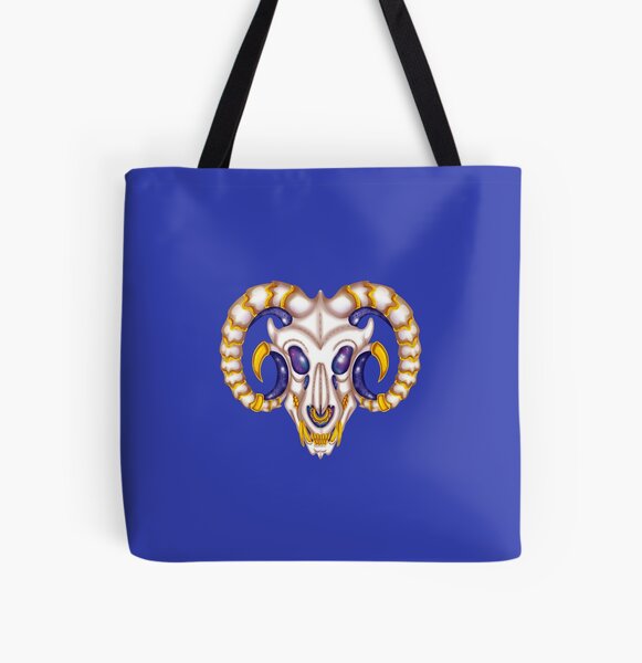 Galaxy dragon skull All Over Print Tote Bag
