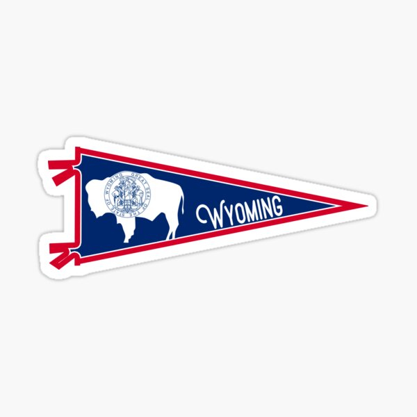 Item preview, Wyoming Flag Pennant designed and sold by zsonn.