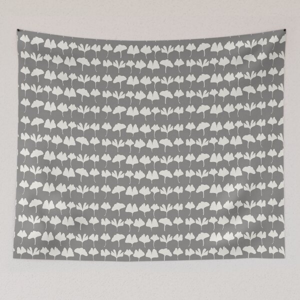 Item preview, Gingko leaves, white designed and sold by SteffiSonntag.