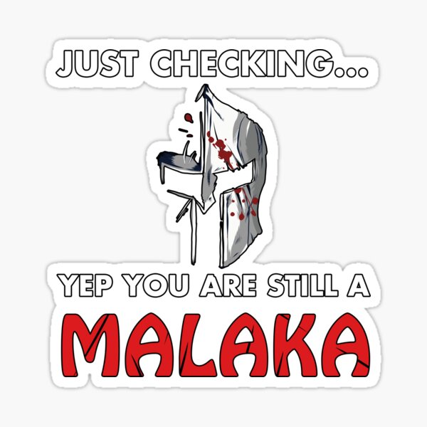 Malaka Shirt Greek Shirts Sticker