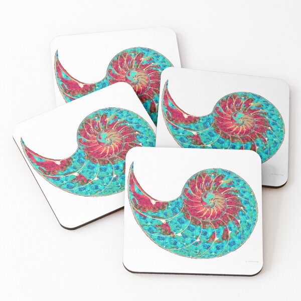 Item preview, Blue And Red Beach Art - Be Nautilus - Sharon Cummings designed and sold by Sharon Cummings Art.