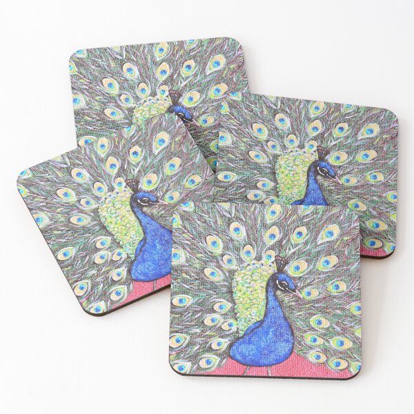 Item preview, Peacock Acrylic Painting designed and sold by Art by Kirsten Sneath.