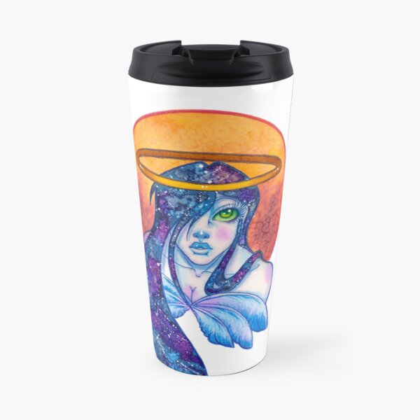 burning galaxy Travel Mug