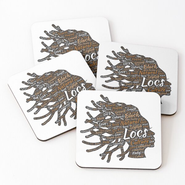 Item preview, Locs Silhouette Words in Hair Art designed and sold by blackartmatters.