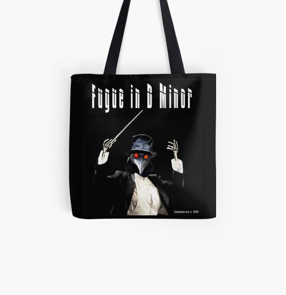 Fugue in D Minor All Over Print Tote Bag