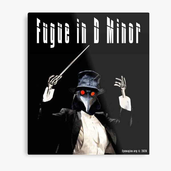 Fugue in D Minor Metal Print