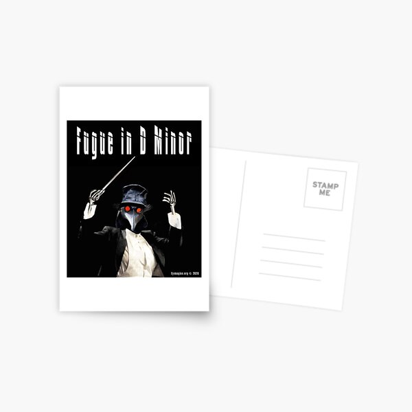 Fugue in D Minor Postcard