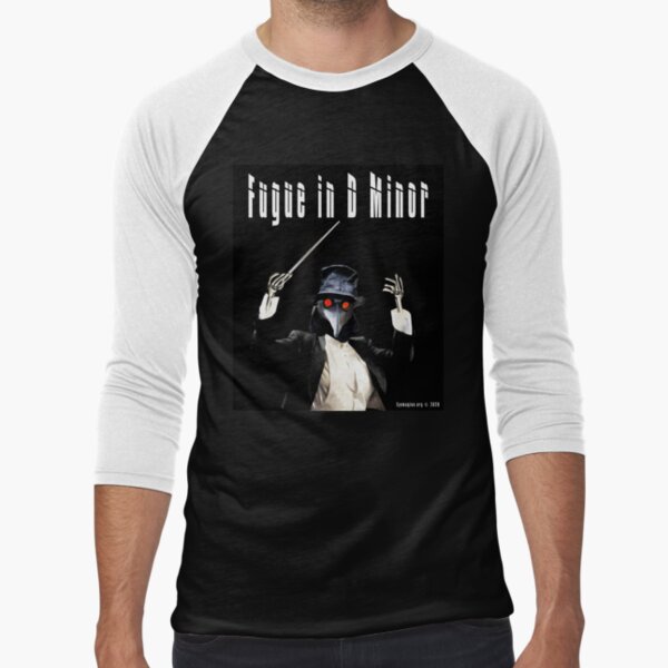 Fugue in D Minor Baseball ¾ Sleeve T-Shirt