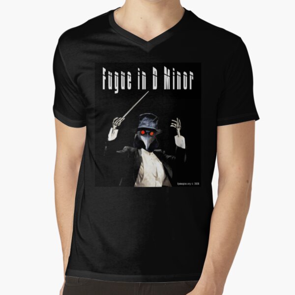 Fugue in D Minor V-Neck T-Shirt