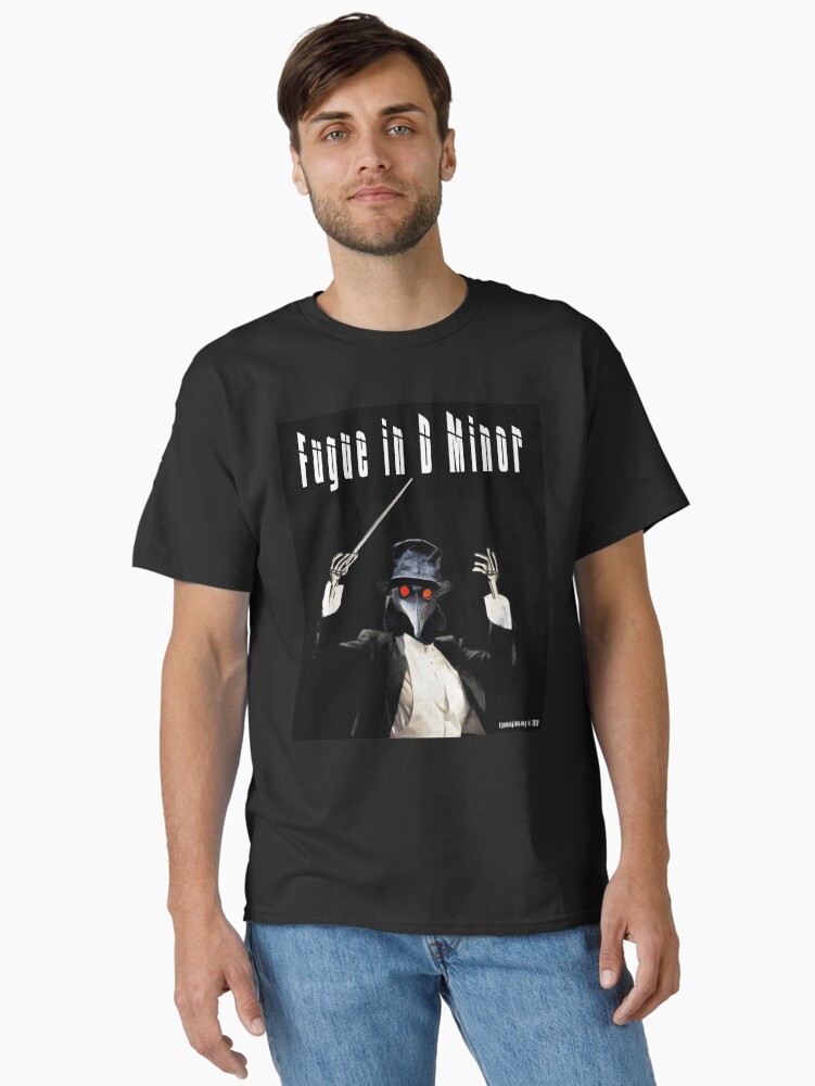 Thumbnail 1 of 7, Classic T-Shirt, Fugue in D Minor designed and sold by EyeMagined.