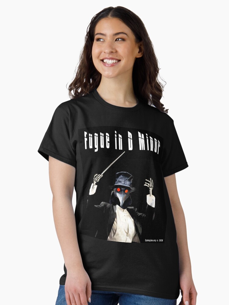 Thumbnail 2 of 7, Classic T-Shirt, Fugue in D Minor designed and sold by EyeMagined.