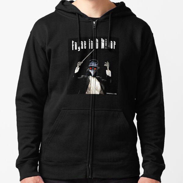 Fugue in D Minor Zipped Hoodie