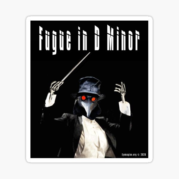 Fugue in D Minor Sticker