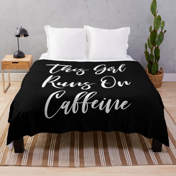 Item preview, This Girl Runs On Caffeine - Coffee - Caffeine Addict - Funny Coffee - Coffee Gifts - Coffee Addict designed and sold by Rainwater Merch.