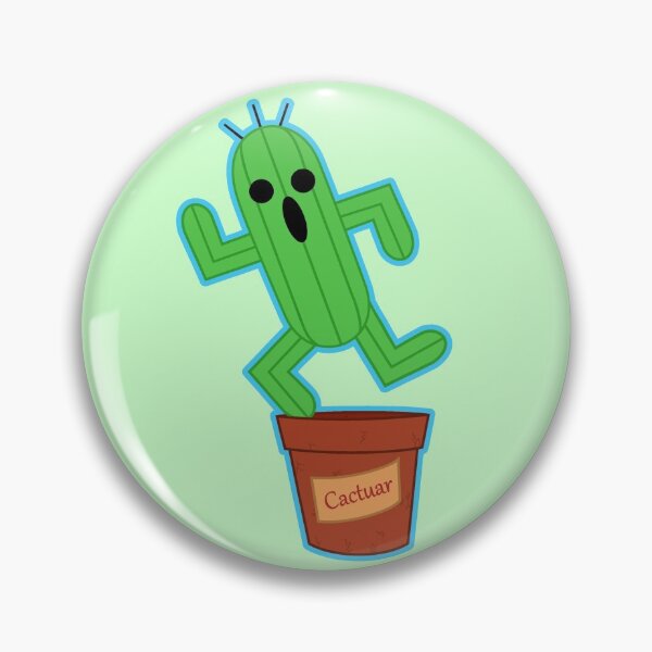 Item preview, Cactuar Escaping Pot designed and sold by Kitori.