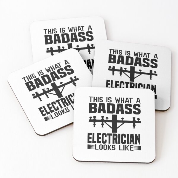 Item preview, Badass Electrician designed and sold by VibrantGifts.