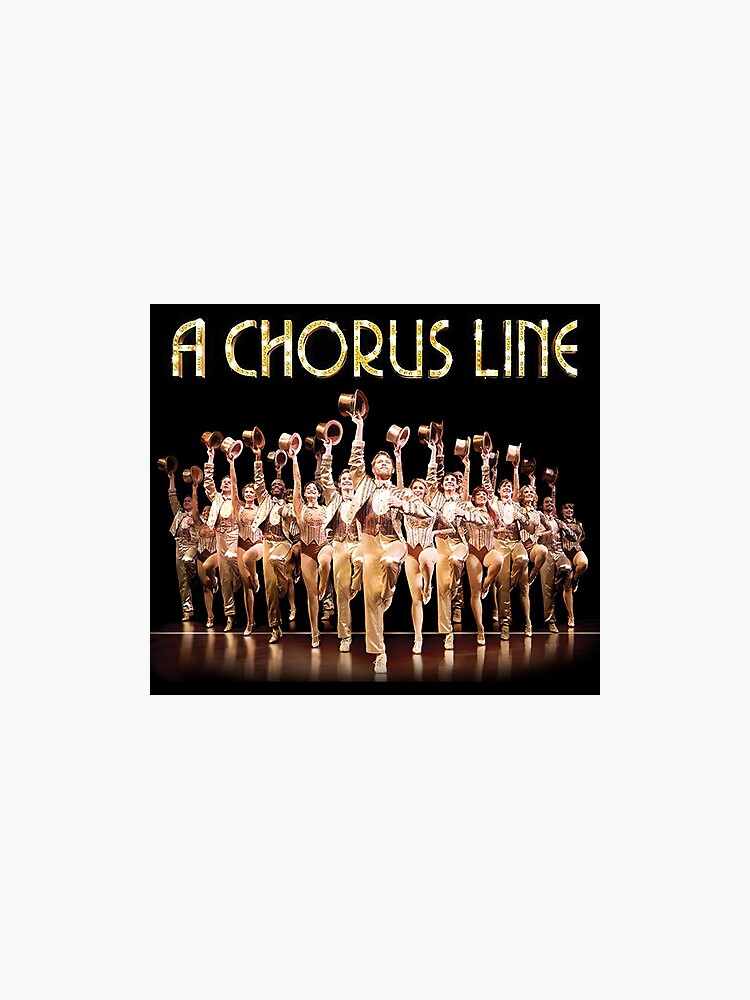 "A Chorus Line Cast Fancy" Sticker for Sale by theatrestore Redbubble