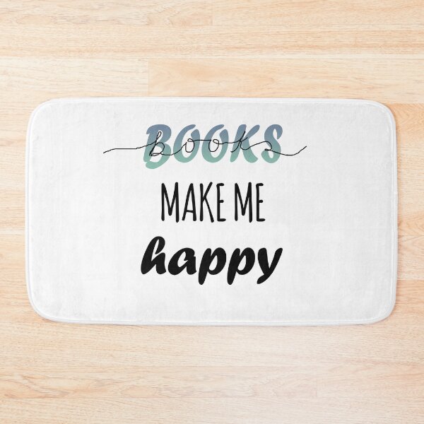 Item preview, books make me happy designed and sold by inkandmadness.