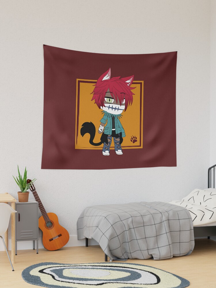 Gacha Life Yu Kun Werewolf monster - Gacha Life Boy - Tapestry