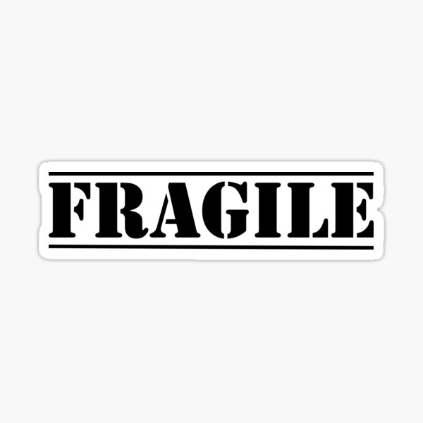 Fragile Handle With Care Sticker for Sale by Sour Soul  Redbubble